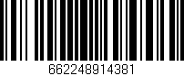 Código de barras (EAN, GTIN, SKU, ISBN): '662248914381'