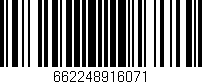 Código de barras (EAN, GTIN, SKU, ISBN): '662248916071'