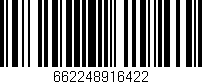 Código de barras (EAN, GTIN, SKU, ISBN): '662248916422'