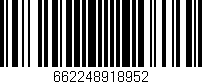 Código de barras (EAN, GTIN, SKU, ISBN): '662248918952'