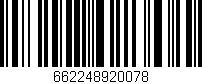 Código de barras (EAN, GTIN, SKU, ISBN): '662248920078'