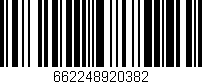 Código de barras (EAN, GTIN, SKU, ISBN): '662248920382'