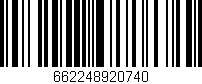 Código de barras (EAN, GTIN, SKU, ISBN): '662248920740'
