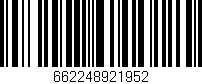 Código de barras (EAN, GTIN, SKU, ISBN): '662248921952'