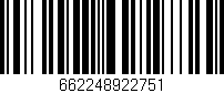 Código de barras (EAN, GTIN, SKU, ISBN): '662248922751'