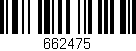 Código de barras (EAN, GTIN, SKU, ISBN): '662475'