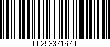 Código de barras (EAN, GTIN, SKU, ISBN): '66253371670'