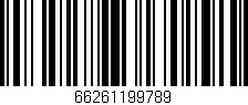 Código de barras (EAN, GTIN, SKU, ISBN): '66261199789'