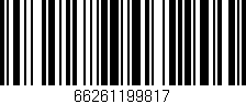 Código de barras (EAN, GTIN, SKU, ISBN): '66261199817'
