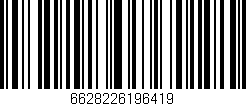 Código de barras (EAN, GTIN, SKU, ISBN): '6628226196419'