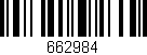 Código de barras (EAN, GTIN, SKU, ISBN): '662984'