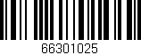 Código de barras (EAN, GTIN, SKU, ISBN): '66301025'