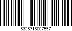 Código de barras (EAN, GTIN, SKU, ISBN): '6635716807557'