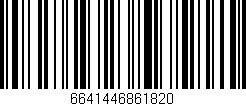 Código de barras (EAN, GTIN, SKU, ISBN): '6641446861820'
