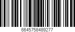 Código de barras (EAN, GTIN, SKU, ISBN): '6645758489277'