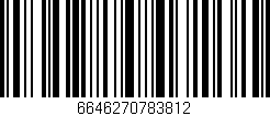 Código de barras (EAN, GTIN, SKU, ISBN): '6646270783812'