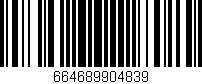 Código de barras (EAN, GTIN, SKU, ISBN): '664689904839'