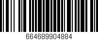 Código de barras (EAN, GTIN, SKU, ISBN): '664689904884'