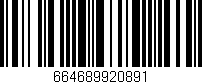 Código de barras (EAN, GTIN, SKU, ISBN): '664689920891'
