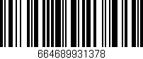 Código de barras (EAN, GTIN, SKU, ISBN): '664689931378'
