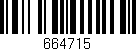 Código de barras (EAN, GTIN, SKU, ISBN): '664715'