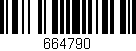 Código de barras (EAN, GTIN, SKU, ISBN): '664790'