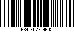 Código de barras (EAN, GTIN, SKU, ISBN): '6648497724593'