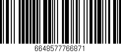 Código de barras (EAN, GTIN, SKU, ISBN): '6648577766871'