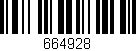 Código de barras (EAN, GTIN, SKU, ISBN): '664928'