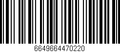 Código de barras (EAN, GTIN, SKU, ISBN): '6649664470220'