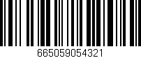 Código de barras (EAN, GTIN, SKU, ISBN): '665059054321'
