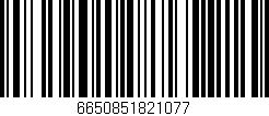 Código de barras (EAN, GTIN, SKU, ISBN): '6650851821077'
