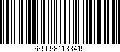 Código de barras (EAN, GTIN, SKU, ISBN): '6650981133415'