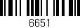 Código de barras (EAN, GTIN, SKU, ISBN): '6651'