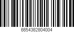 Código de barras (EAN, GTIN, SKU, ISBN): '6654382804004'