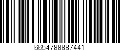 Código de barras (EAN, GTIN, SKU, ISBN): '6654788887441'