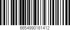Código de barras (EAN, GTIN, SKU, ISBN): '6654990181412'