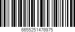 Código de barras (EAN, GTIN, SKU, ISBN): '6655251478975'