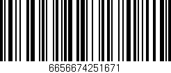 Código de barras (EAN, GTIN, SKU, ISBN): '6656674251671'