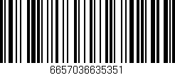 Código de barras (EAN, GTIN, SKU, ISBN): '6657036635351'