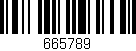 Código de barras (EAN, GTIN, SKU, ISBN): '665789'