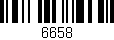 Código de barras (EAN, GTIN, SKU, ISBN): '6658'