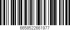 Código de barras (EAN, GTIN, SKU, ISBN): '6658522661977'