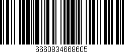 Código de barras (EAN, GTIN, SKU, ISBN): '6660834668605'