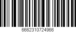 Código de barras (EAN, GTIN, SKU, ISBN): '6662310724966'