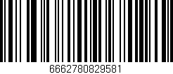 Código de barras (EAN, GTIN, SKU, ISBN): '6662780829581'