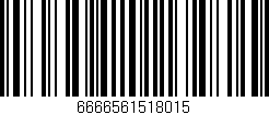 Código de barras (EAN, GTIN, SKU, ISBN): '6666561518015'
