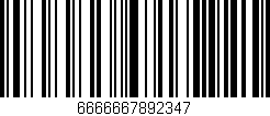Código de barras (EAN, GTIN, SKU, ISBN): '6666667892347'