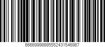 Código de barras (EAN, GTIN, SKU, ISBN): '66669998885552431546987'