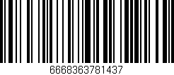 Código de barras (EAN, GTIN, SKU, ISBN): '6668363781437'